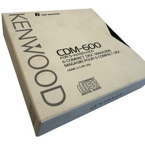 Kenwood CDM-600 6 Disc CD Magazine for Home and Car Audio Systems Black
